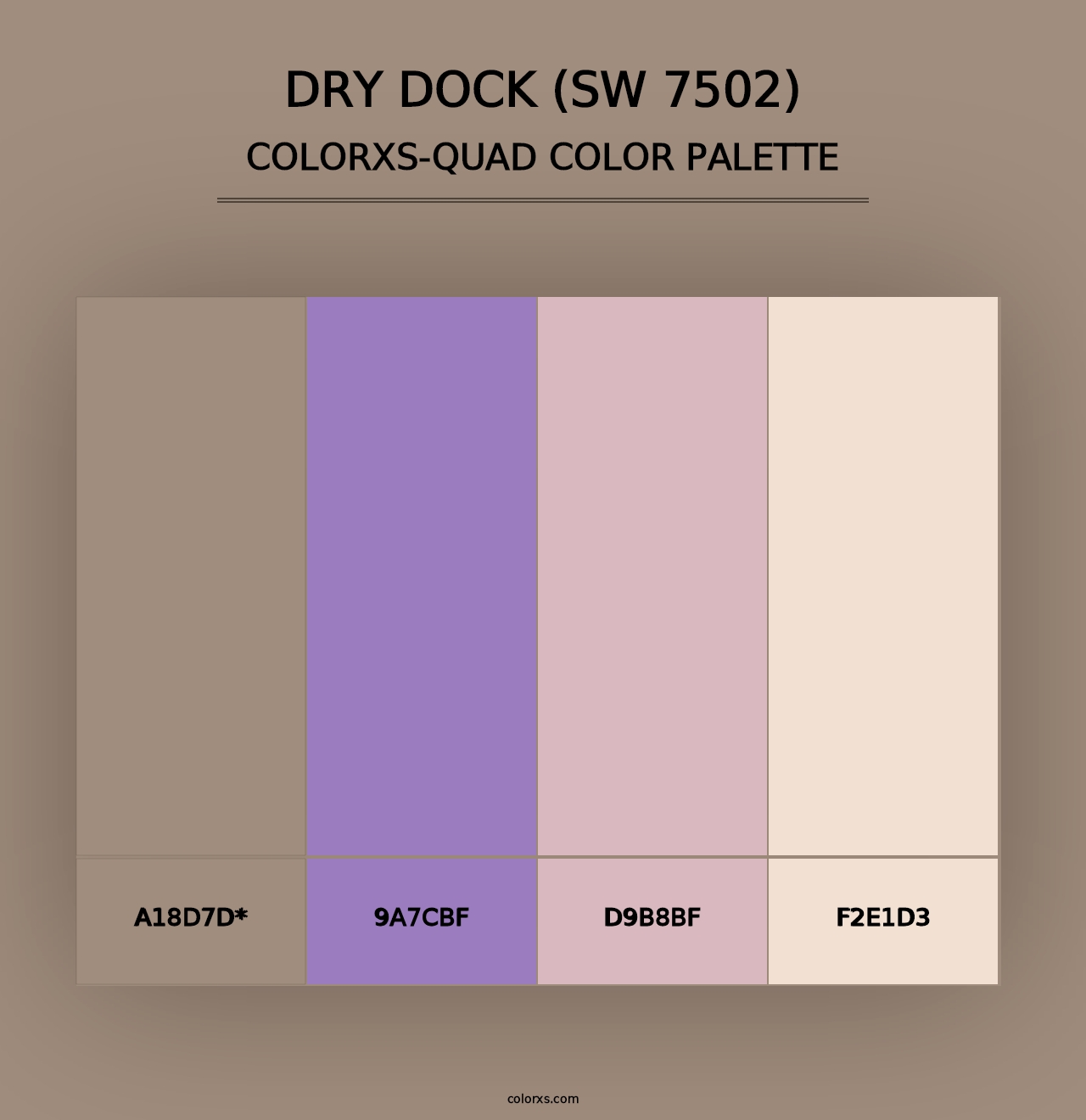 Dry Dock (SW 7502) - Colorxs Quad Palette