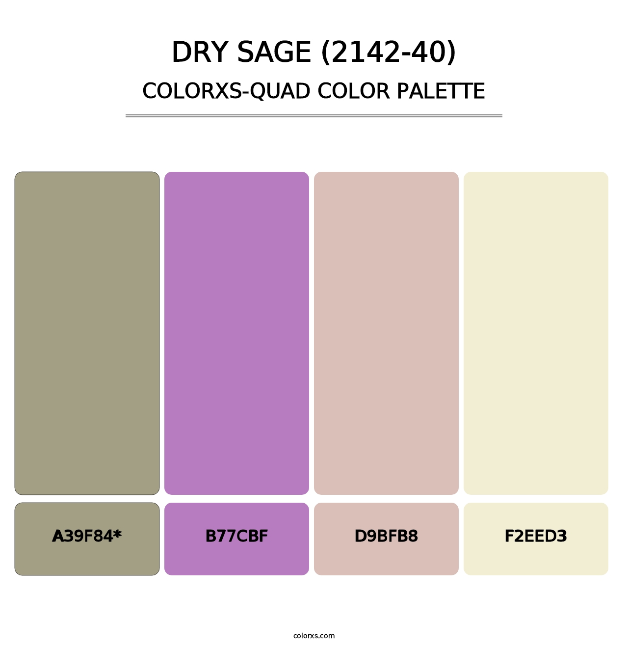 Dry Sage (2142-40) - Colorxs Quad Palette