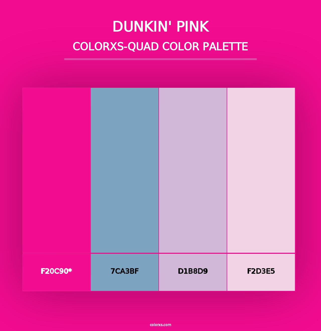 Dunkin' Pink - Colorxs Quad Palette