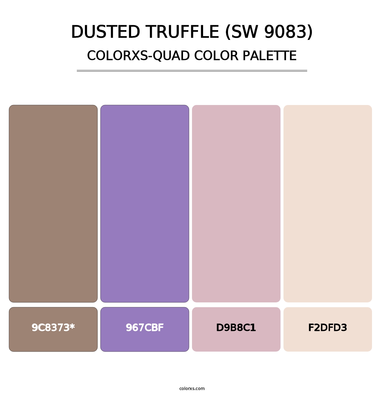 Dusted Truffle (SW 9083) - Colorxs Quad Palette