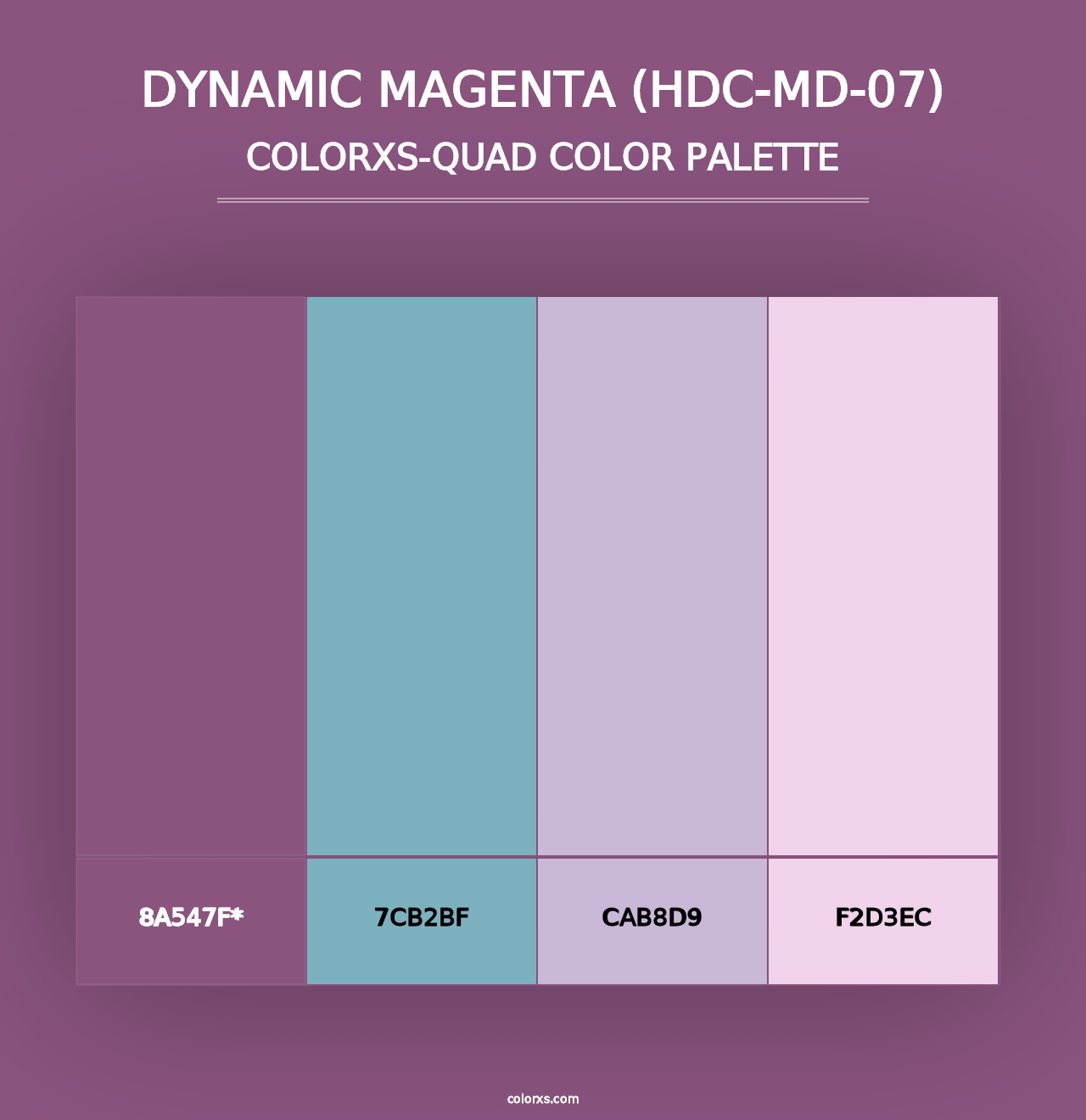 Dynamic Magenta (HDC-MD-07) - Colorxs Quad Palette