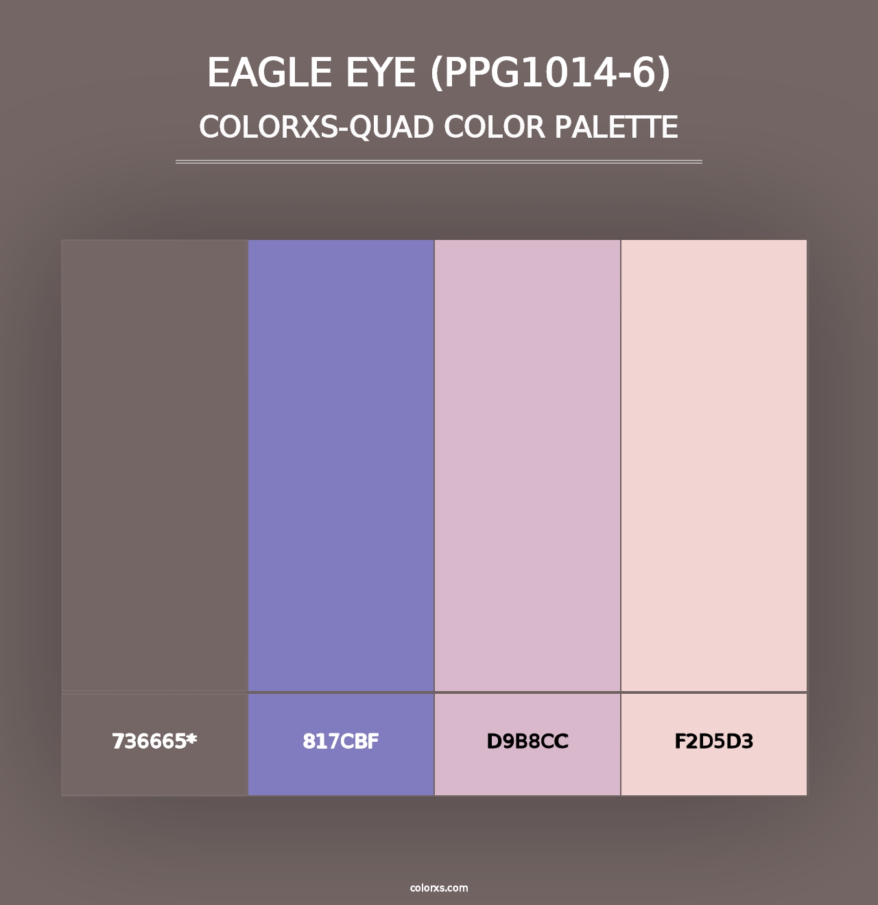 Eagle Eye (PPG1014-6) - Colorxs Quad Palette