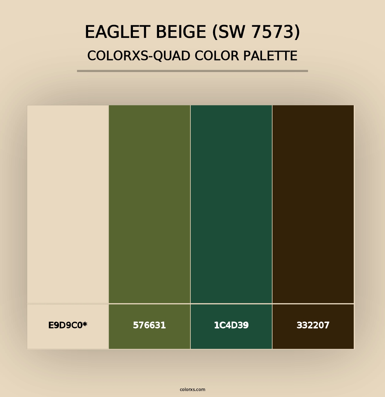 Eaglet Beige (SW 7573) - Colorxs Quad Palette