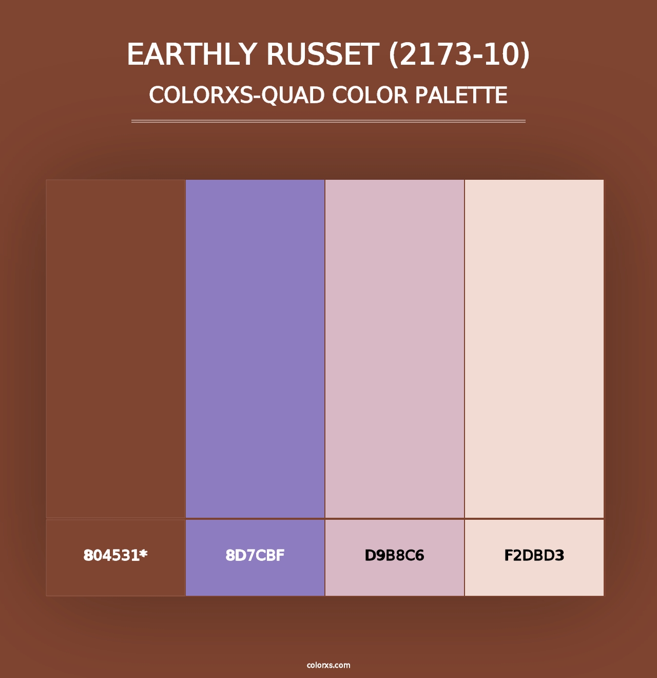 Earthly Russet (2173-10) - Colorxs Quad Palette