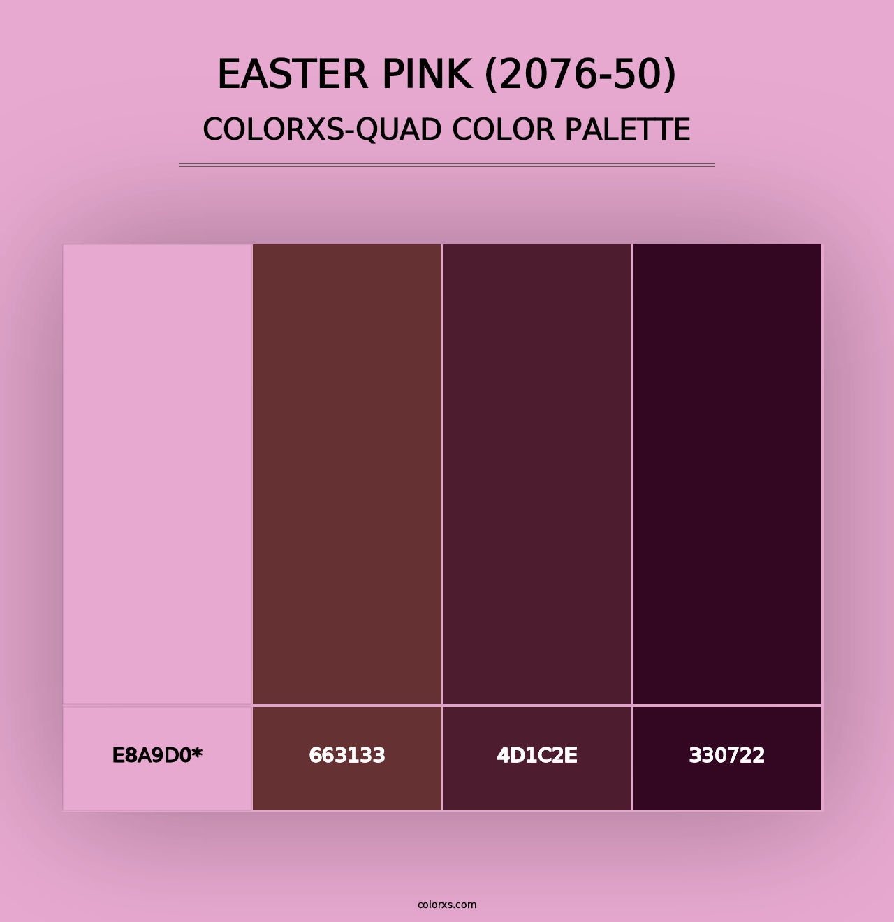 Easter Pink (2076-50) - Colorxs Quad Palette