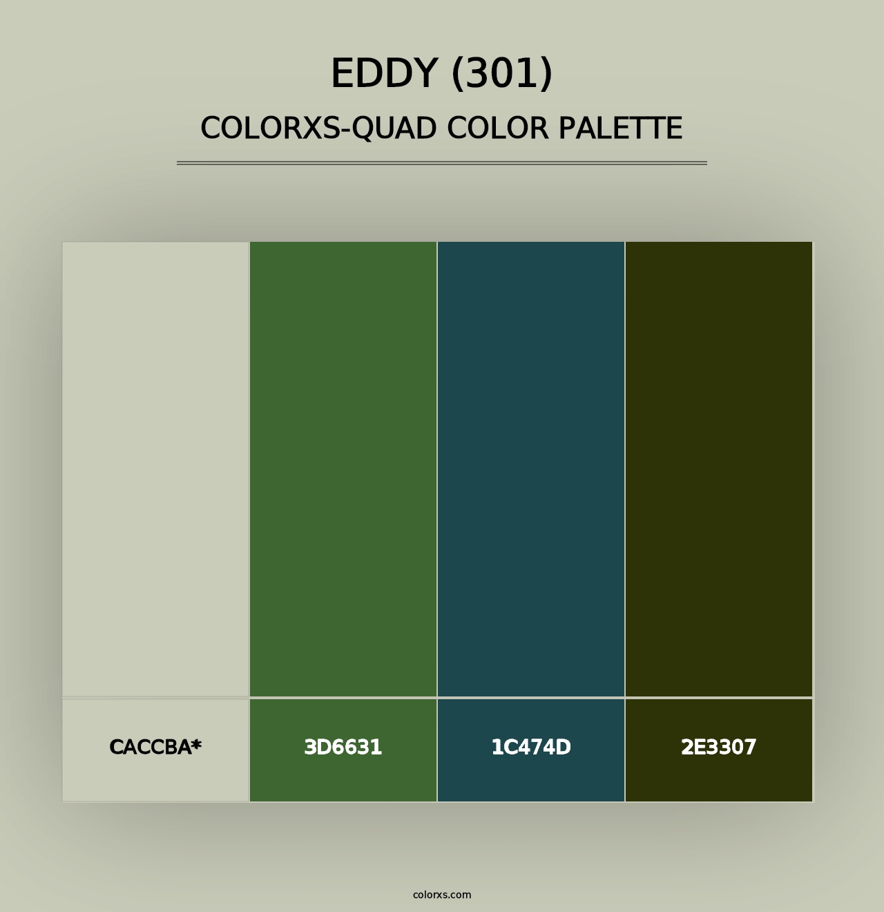 Eddy (301) - Colorxs Quad Palette