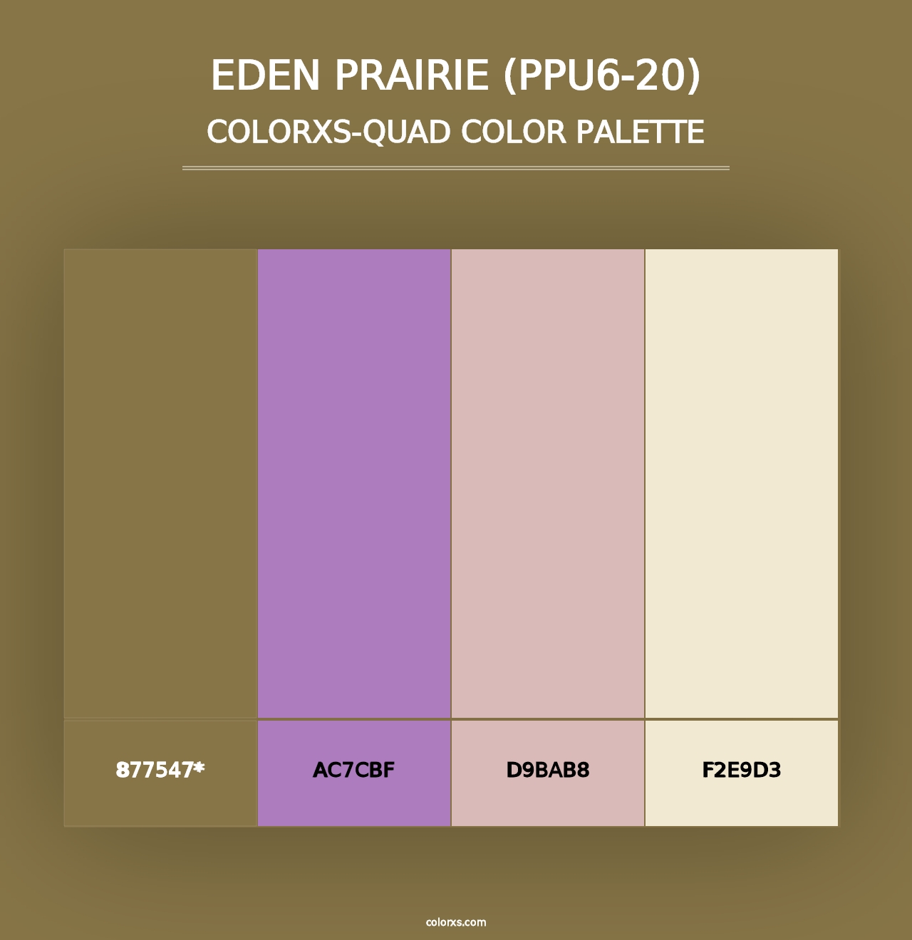 Eden Prairie (PPU6-20) - Colorxs Quad Palette