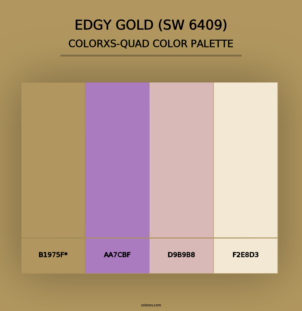 Edgy Gold (SW 6409) - Colorxs Quad Palette