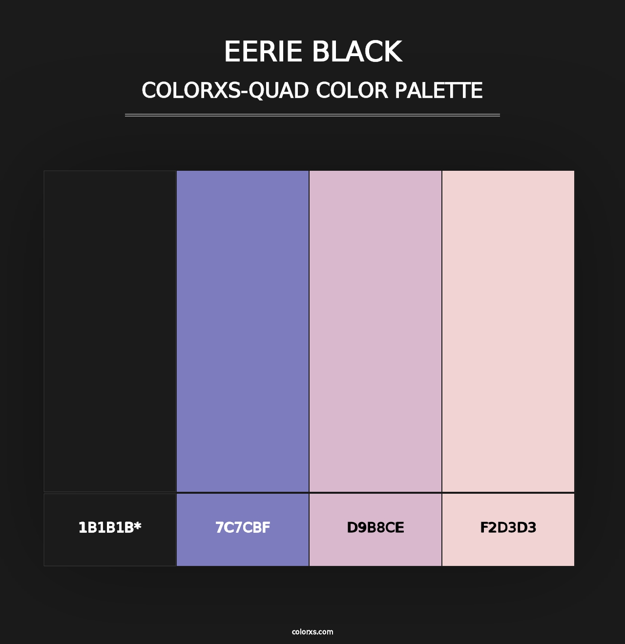 Eerie Black - Colorxs Quad Palette