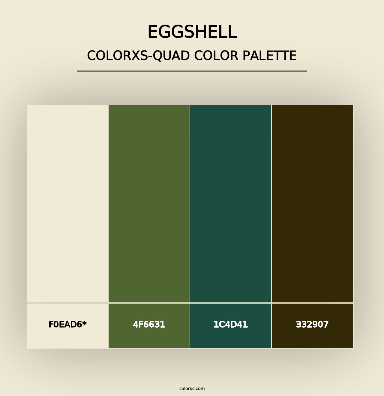 Eggshell - Colorxs Quad Palette