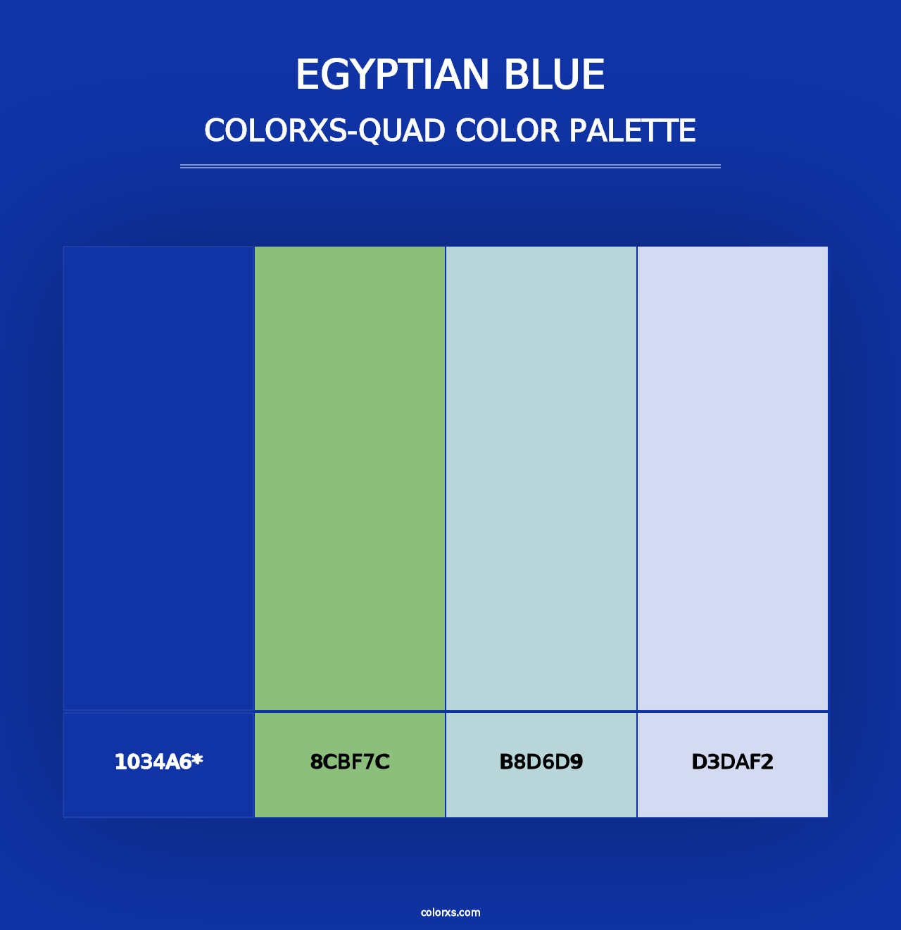 Egyptian blue - Colorxs Quad Palette