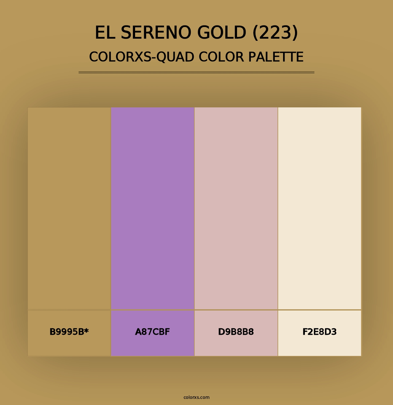 El Sereno Gold (223) - Colorxs Quad Palette