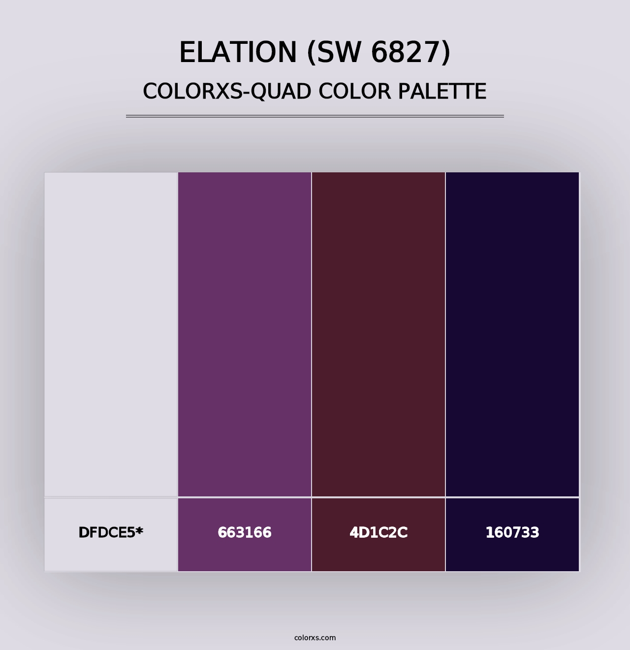 Elation (SW 6827) - Colorxs Quad Palette