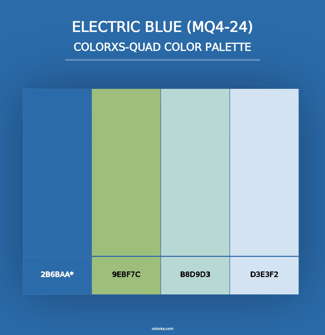 Electric Blue (MQ4-24) - Colorxs Quad Palette