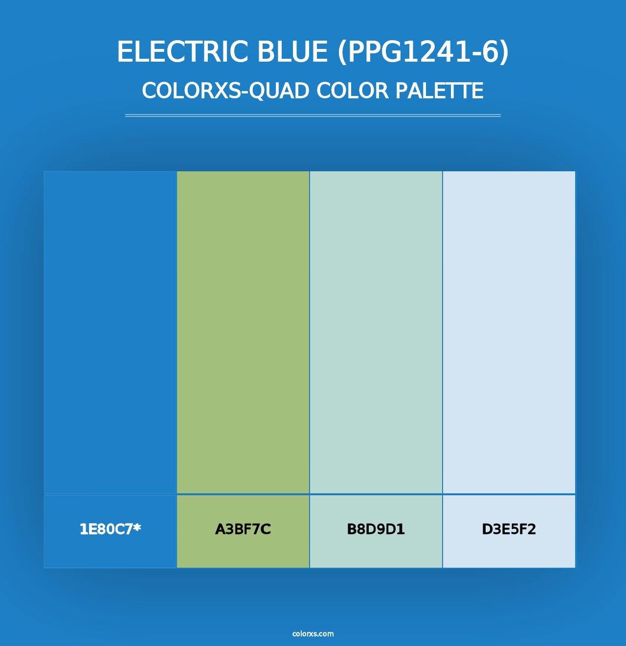 Electric Blue (PPG1241-6) - Colorxs Quad Palette