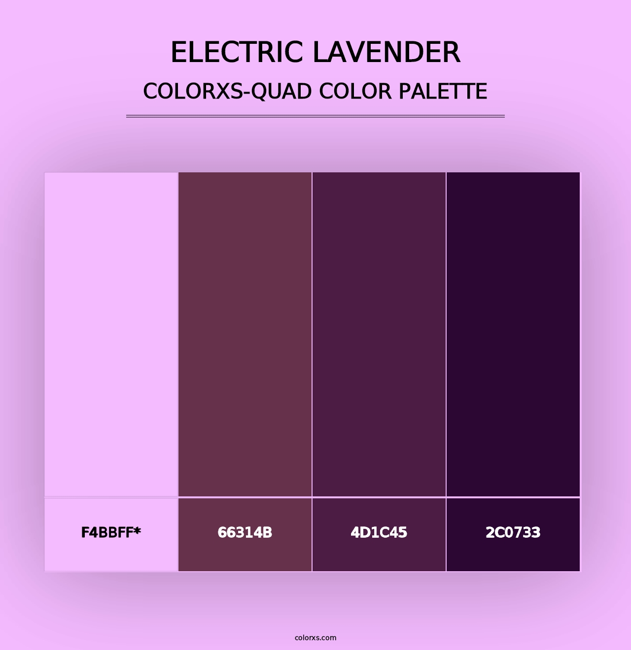 Electric Lavender - Colorxs Quad Palette