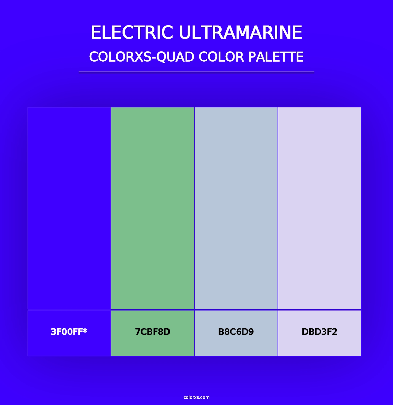 Electric Ultramarine - Colorxs Quad Palette