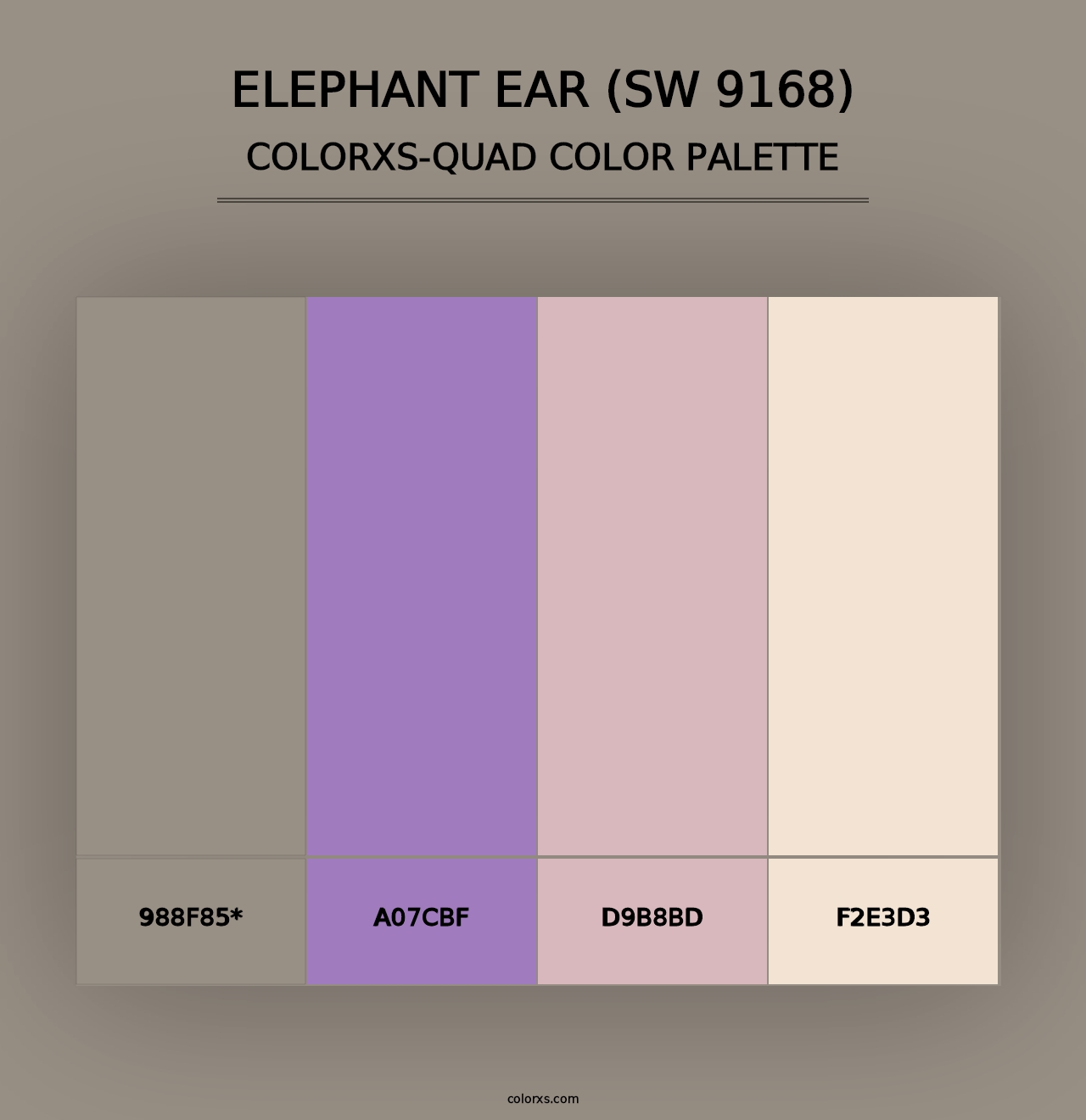 Elephant Ear (SW 9168) - Colorxs Quad Palette