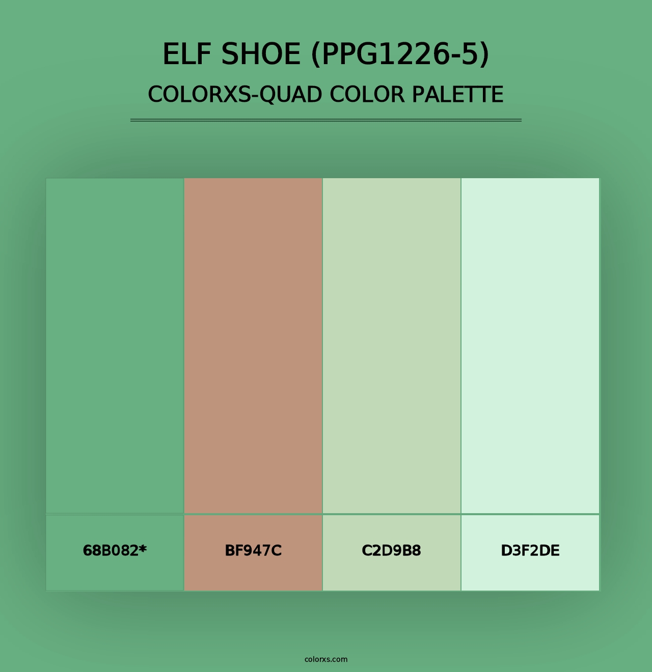 Elf Shoe (PPG1226-5) - Colorxs Quad Palette