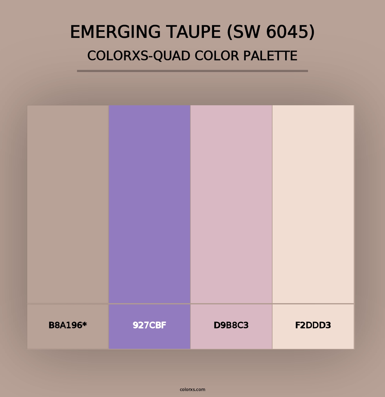 Emerging Taupe (SW 6045) - Colorxs Quad Palette