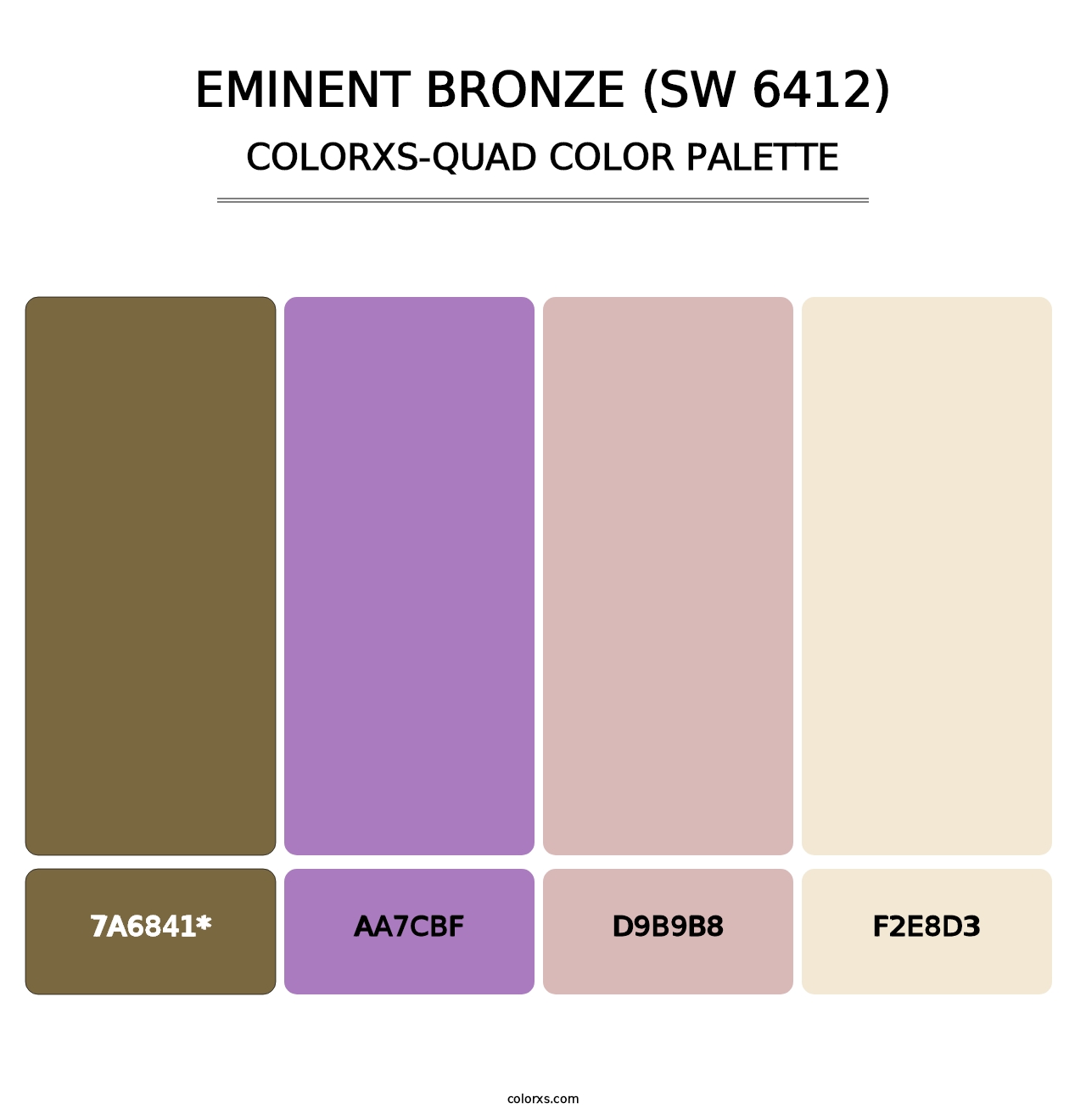 Eminent Bronze (SW 6412) - Colorxs Quad Palette