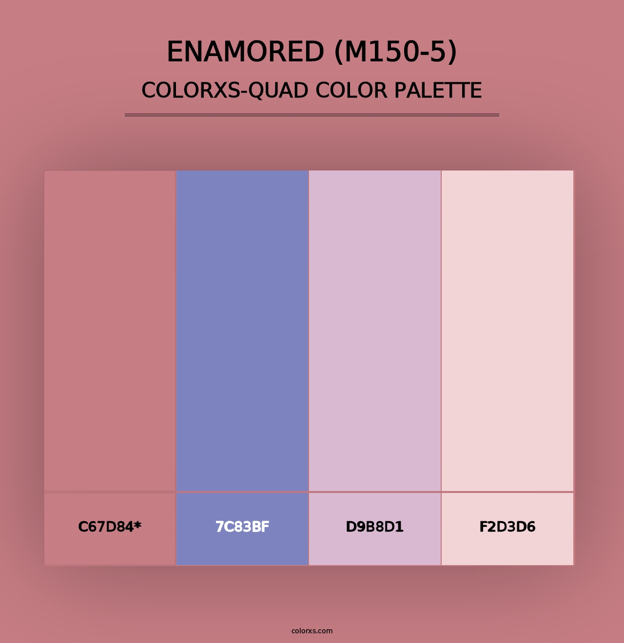 Enamored (M150-5) - Colorxs Quad Palette