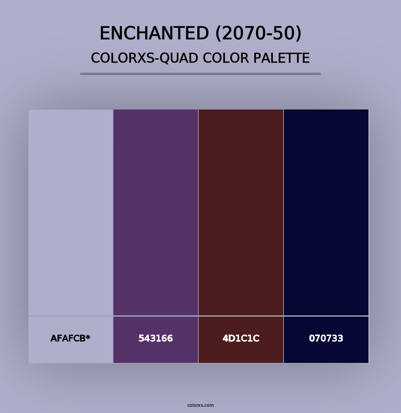 Enchanted (2070-50) - Colorxs Quad Palette