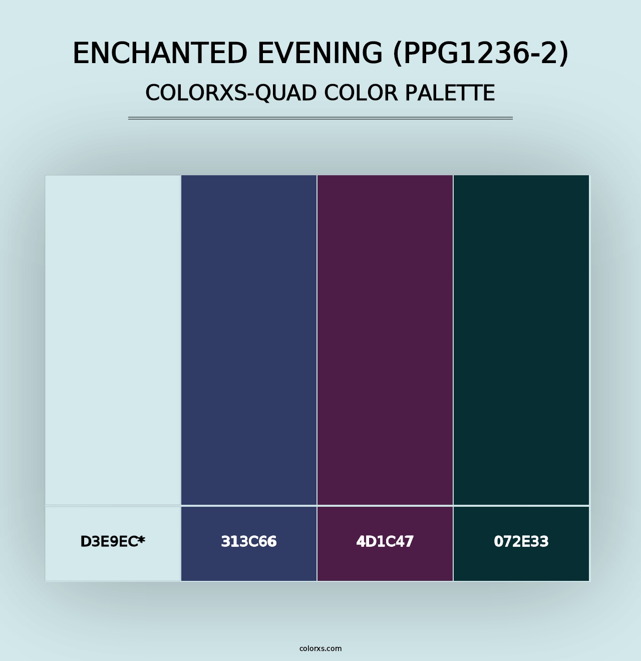 Enchanted Evening (PPG1236-2) - Colorxs Quad Palette