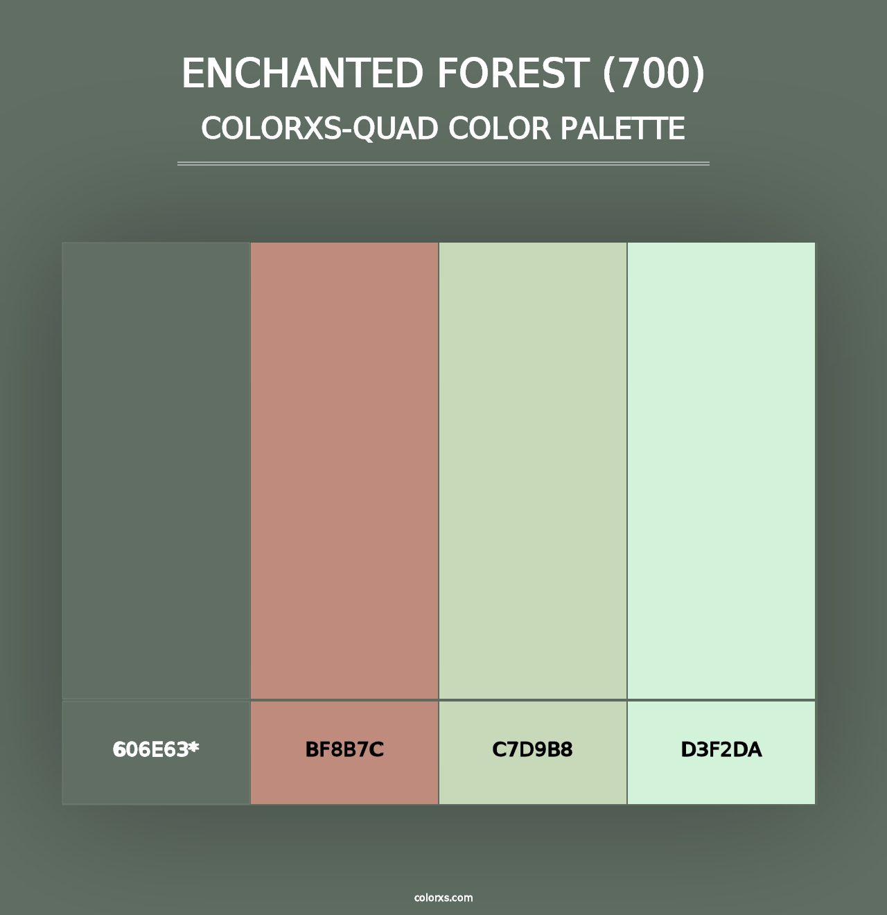 Enchanted Forest (700) - Colorxs Quad Palette