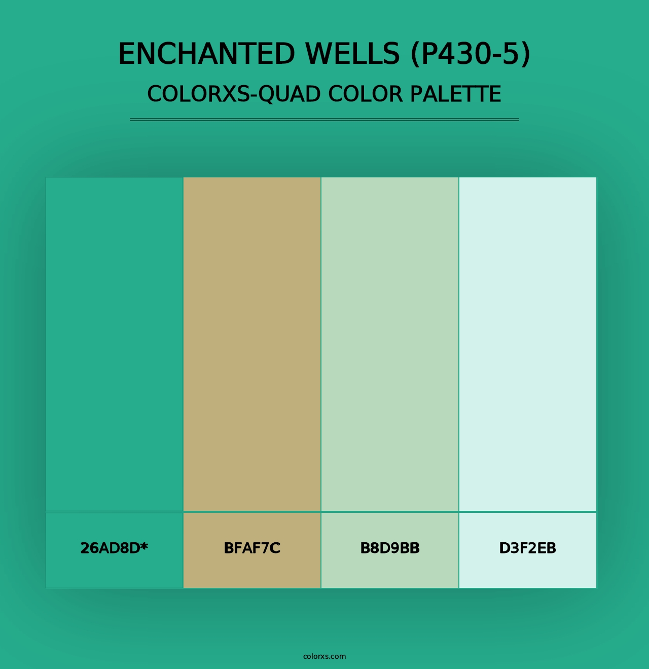 Enchanted Wells (P430-5) - Colorxs Quad Palette