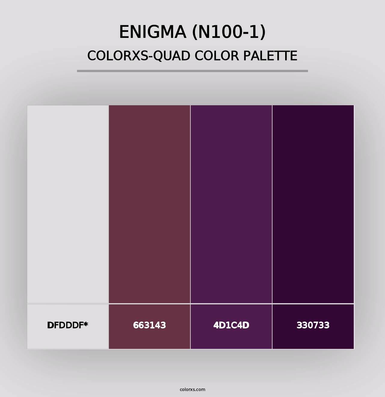 Enigma (N100-1) - Colorxs Quad Palette