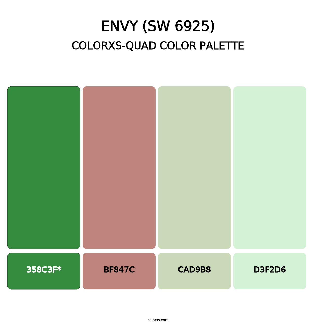 Envy (SW 6925) - Colorxs Quad Palette