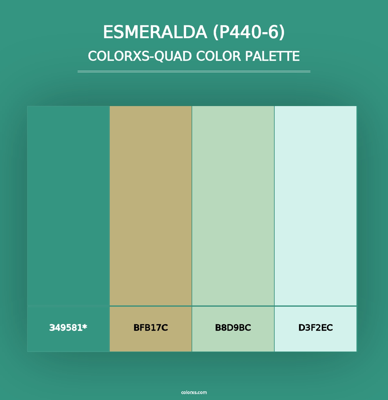 Esmeralda (P440-6) - Colorxs Quad Palette