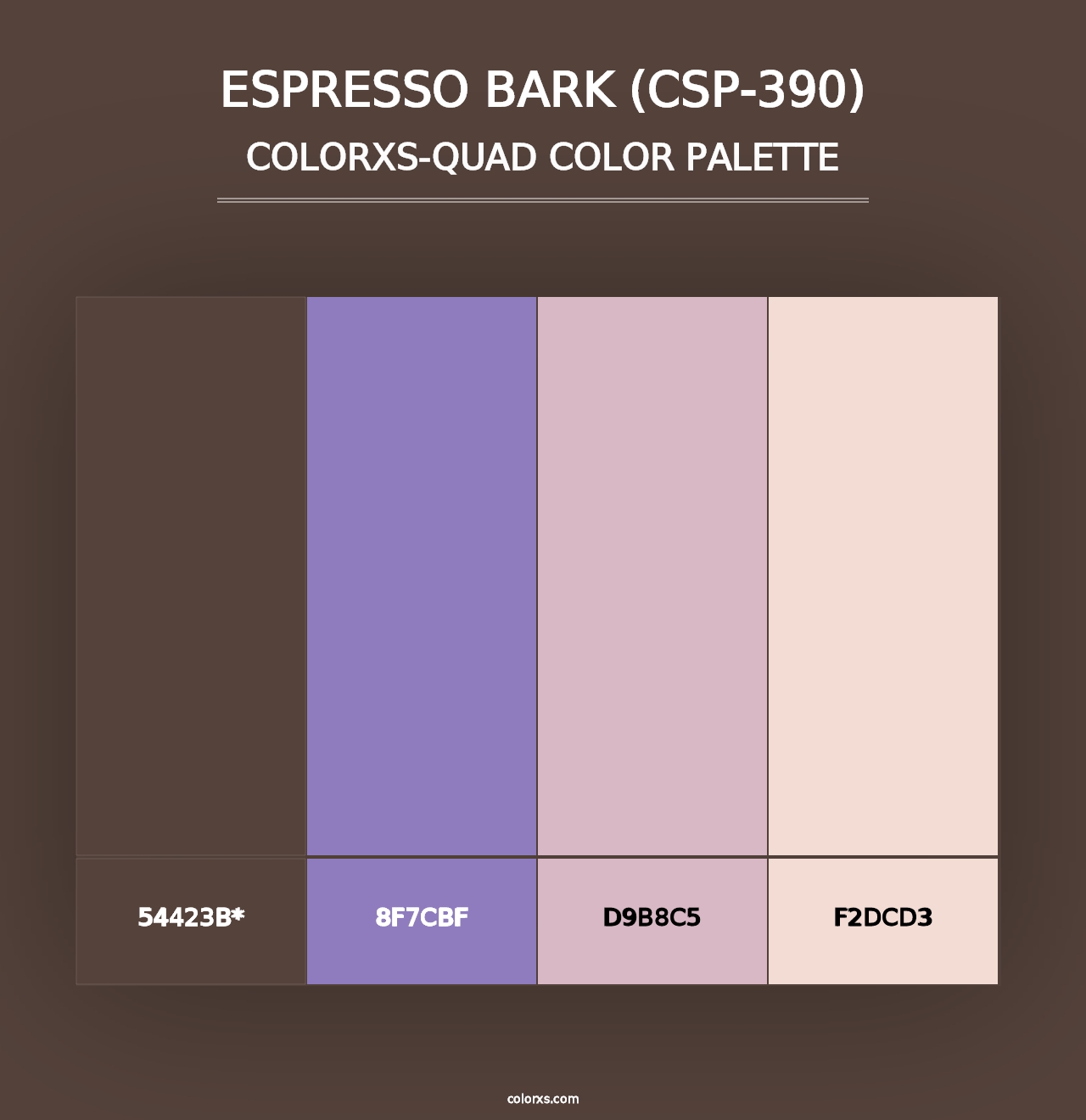 Espresso Bark (CSP-390) - Colorxs Quad Palette