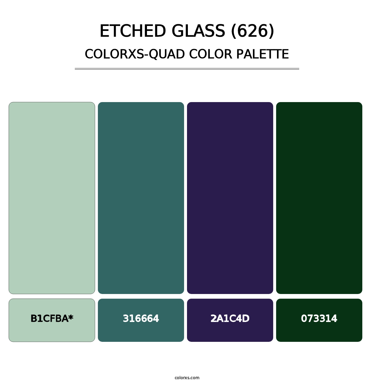 Etched Glass (626) - Colorxs Quad Palette