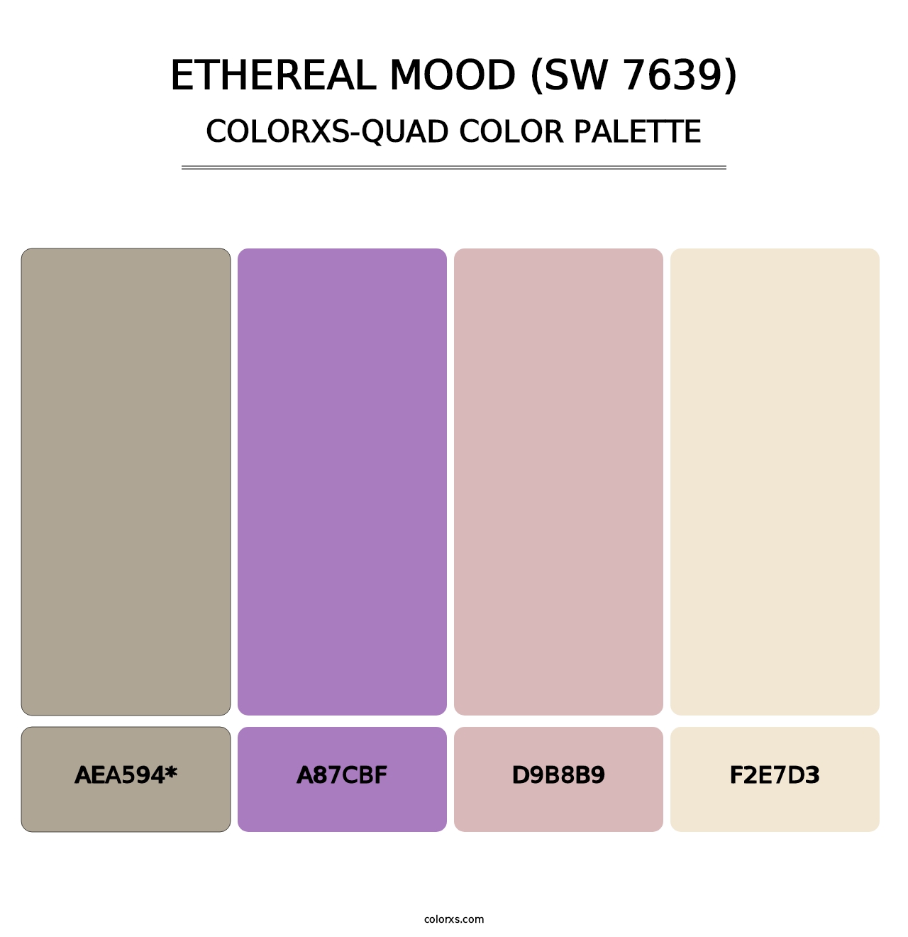 Ethereal Mood (SW 7639) - Colorxs Quad Palette