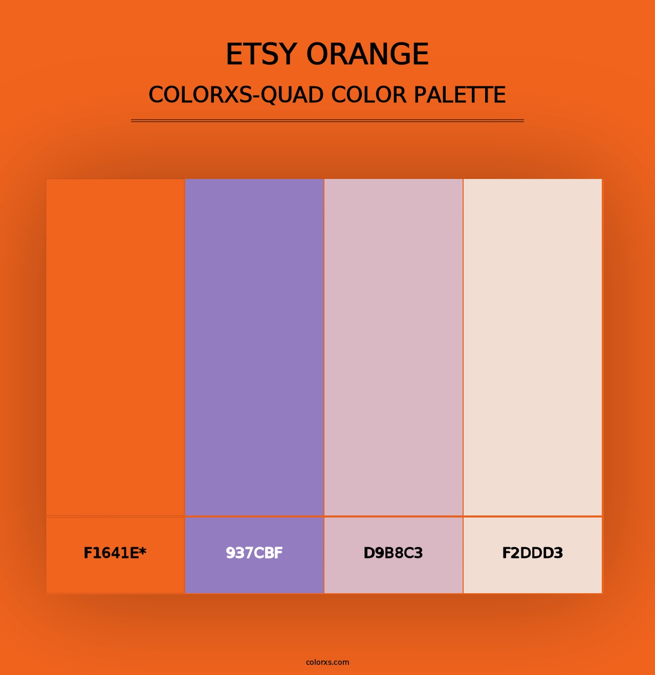 Etsy Orange - Colorxs Quad Palette