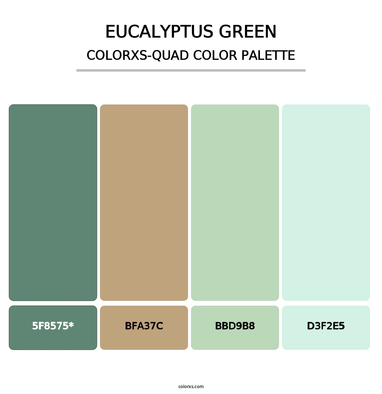 Eucalyptus Green - Colorxs Quad Palette