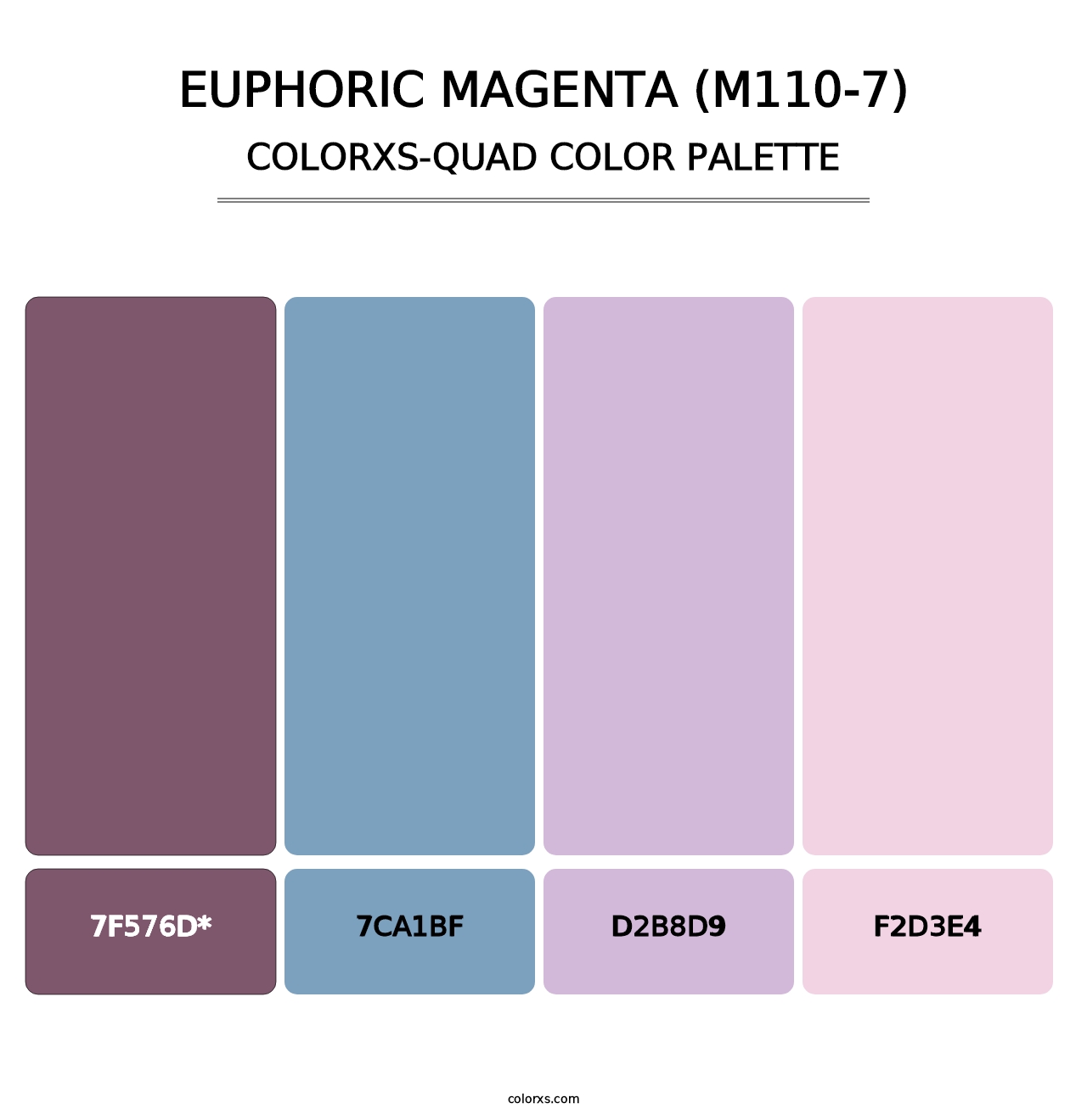 Euphoric Magenta (M110-7) - Colorxs Quad Palette