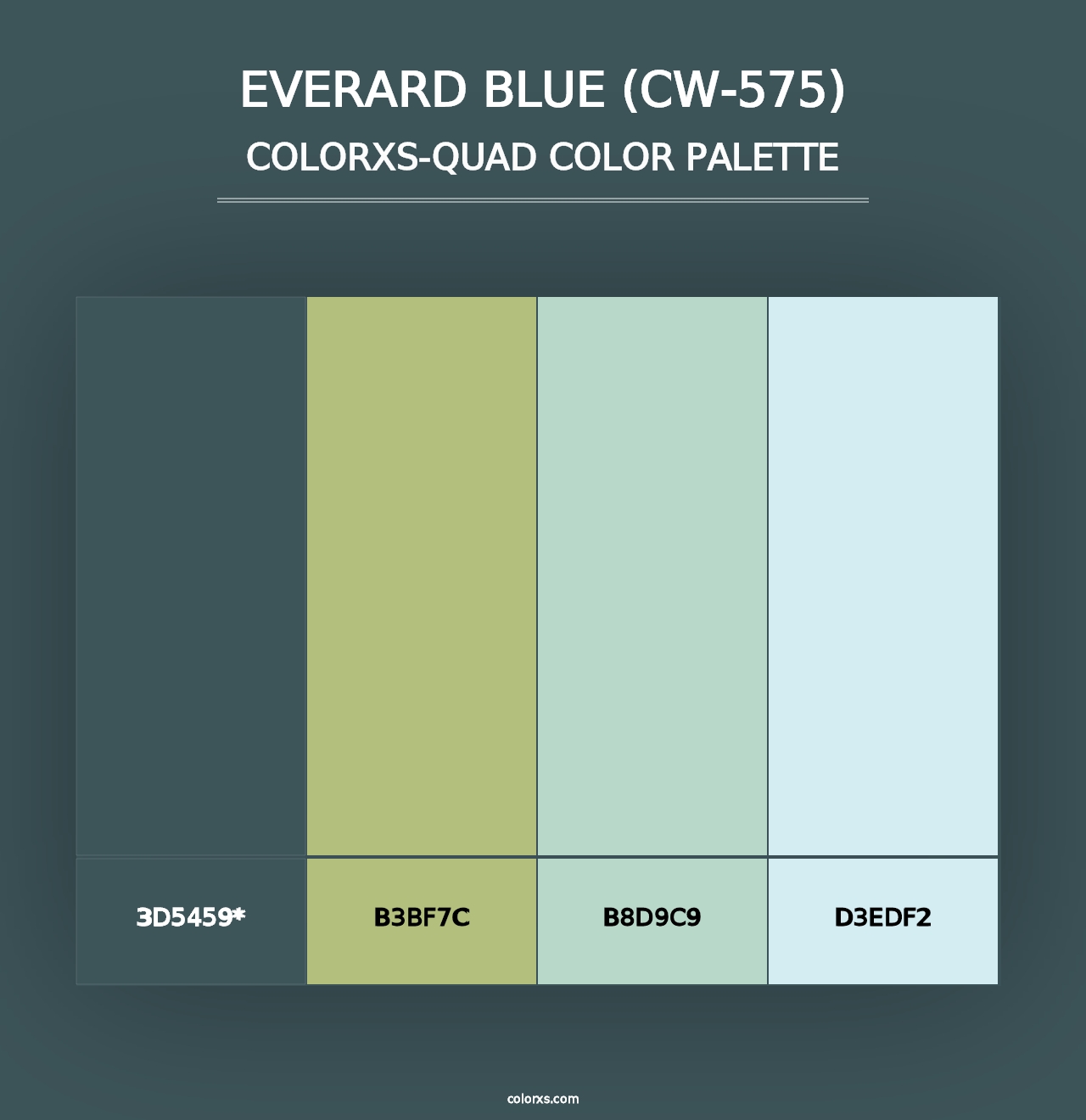 Everard Blue (CW-575) - Colorxs Quad Palette