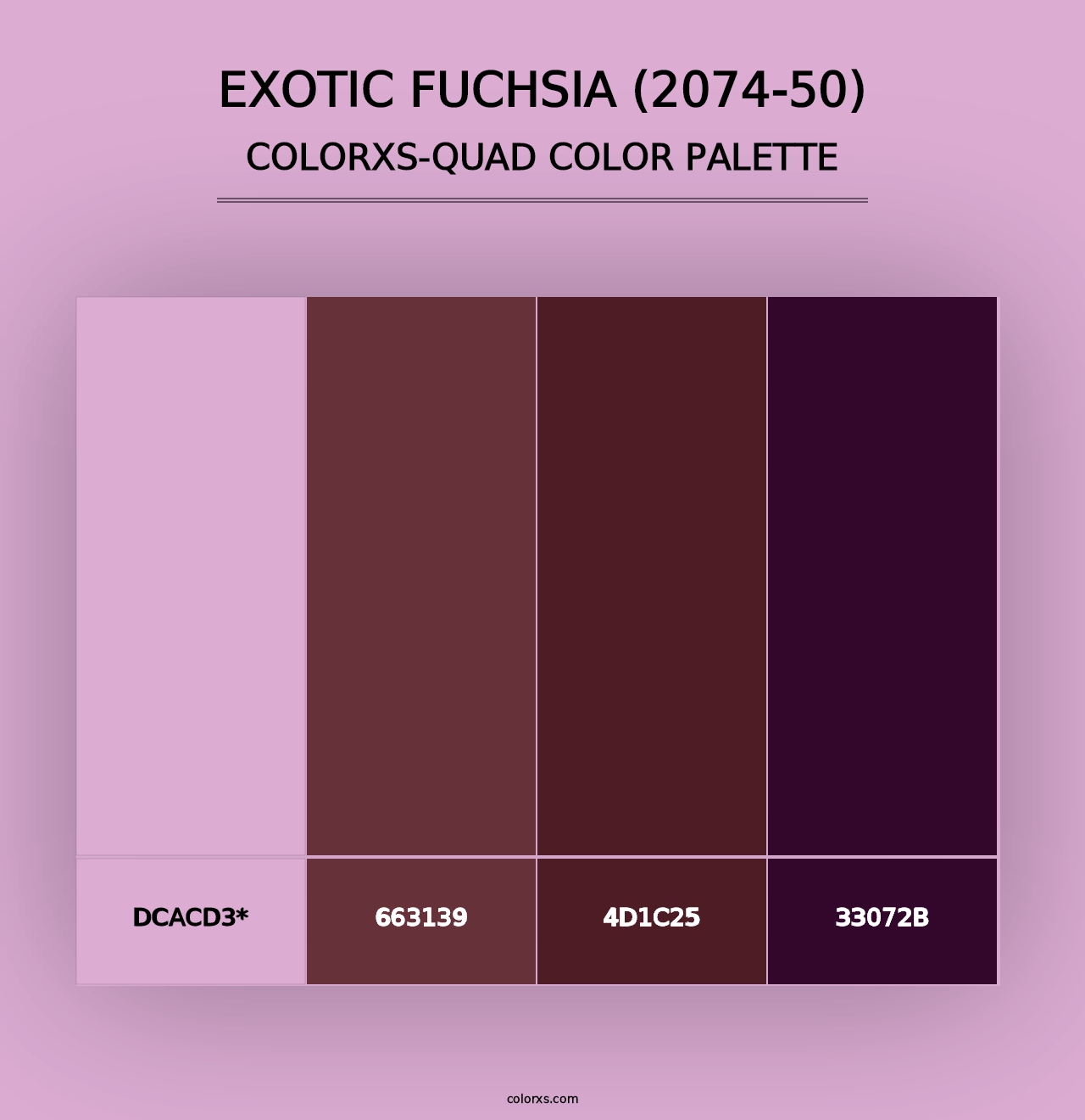 Exotic Fuchsia (2074-50) - Colorxs Quad Palette