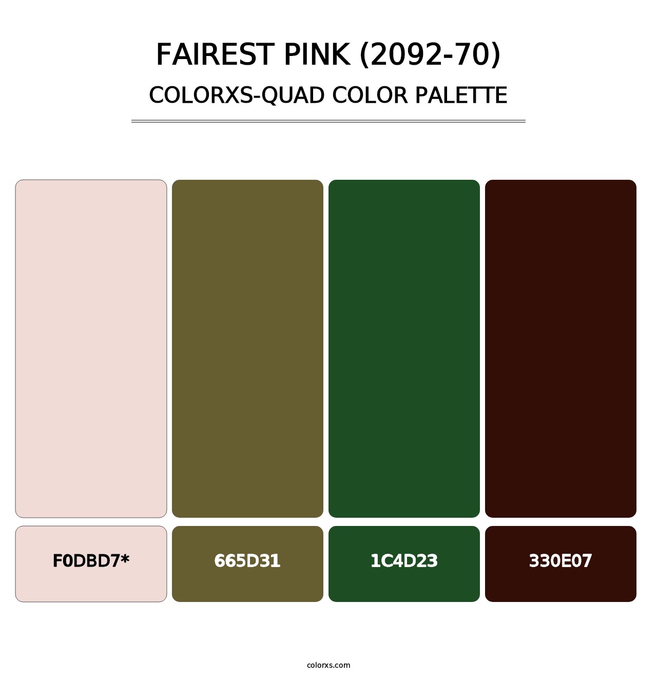 Fairest Pink (2092-70) - Colorxs Quad Palette