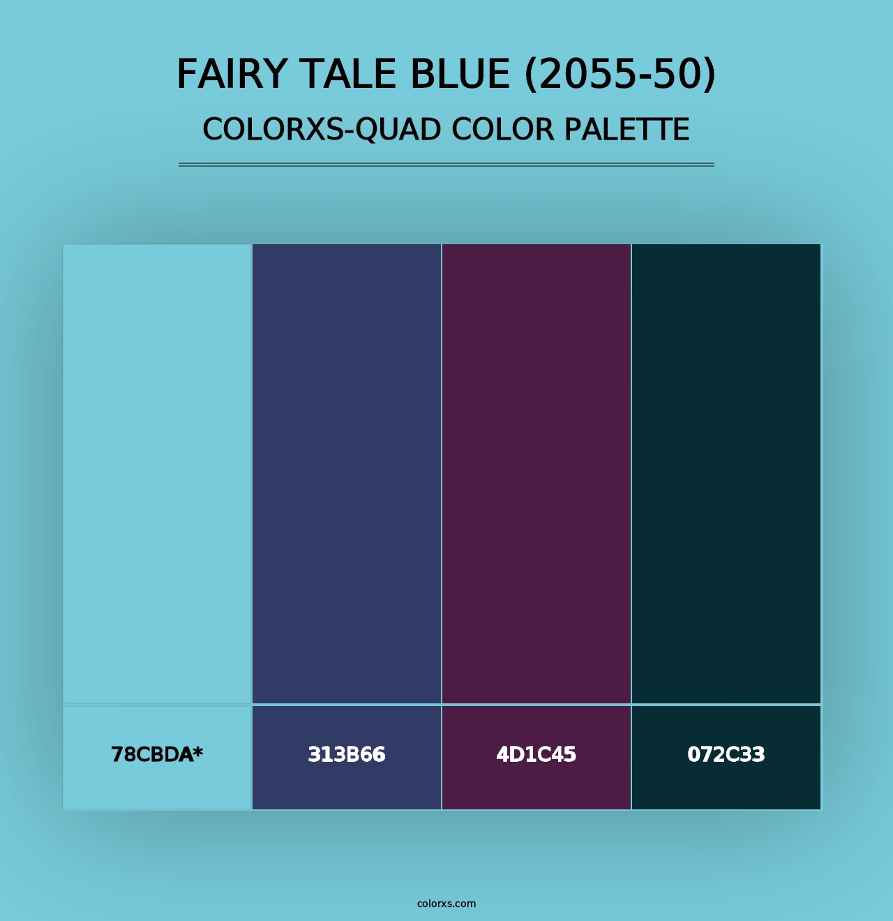 Fairy Tale Blue (2055-50) - Colorxs Quad Palette