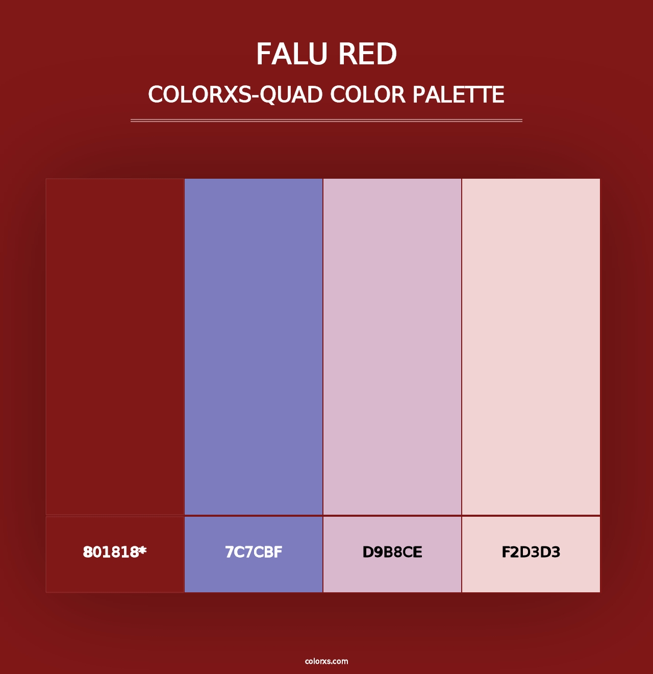 Falu red - Colorxs Quad Palette