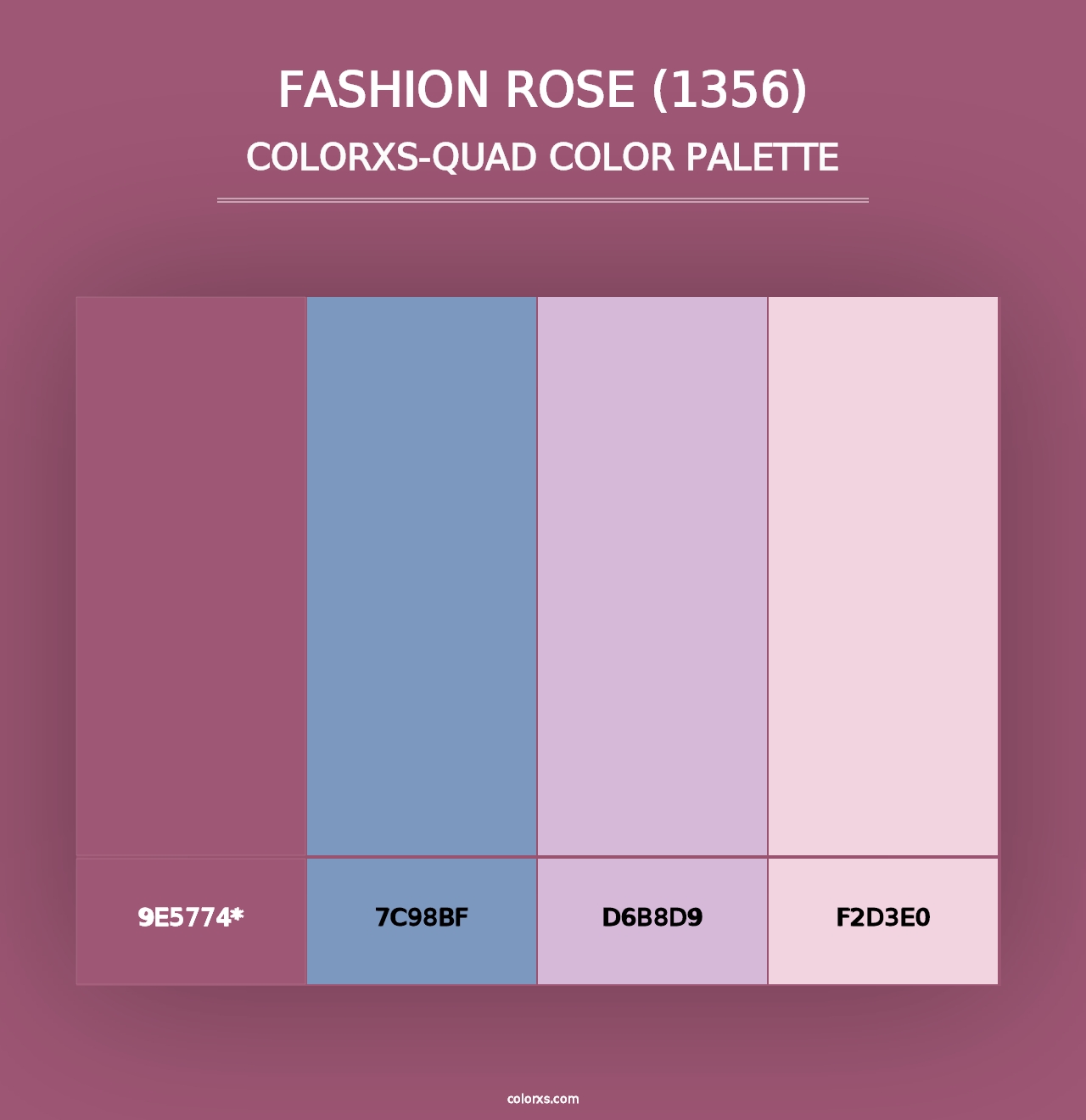 Fashion Rose (1356) - Colorxs Quad Palette