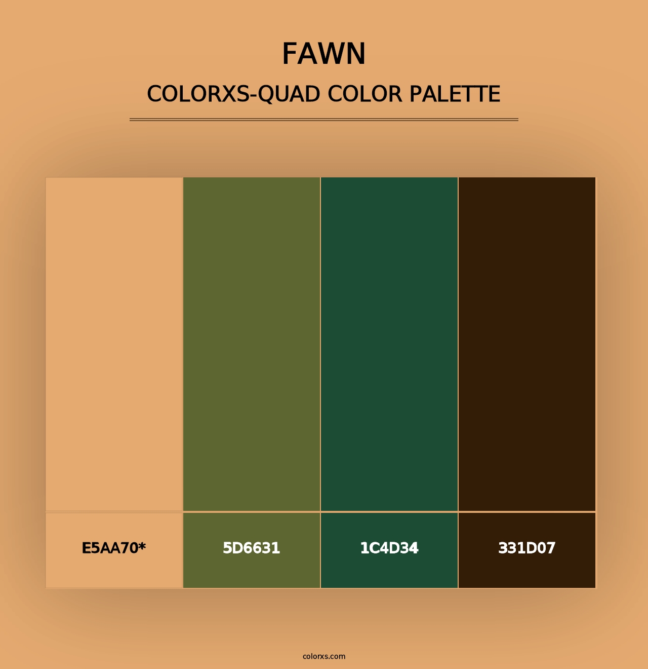 Fawn - Colorxs Quad Palette