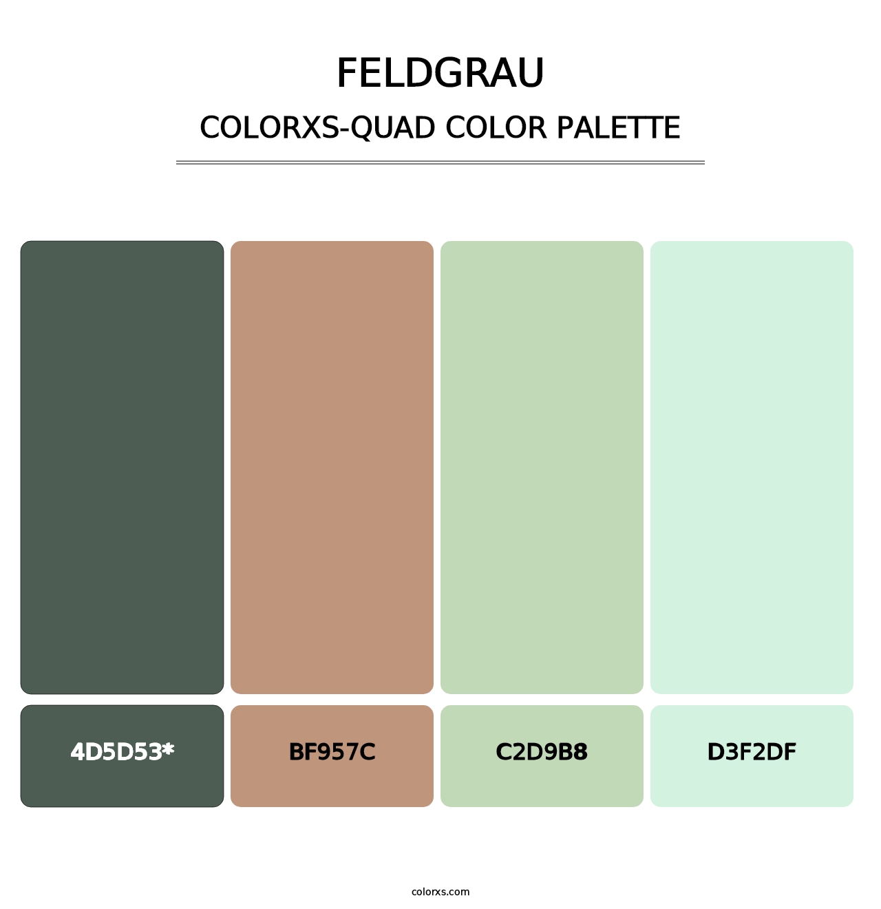 Feldgrau - Colorxs Quad Palette