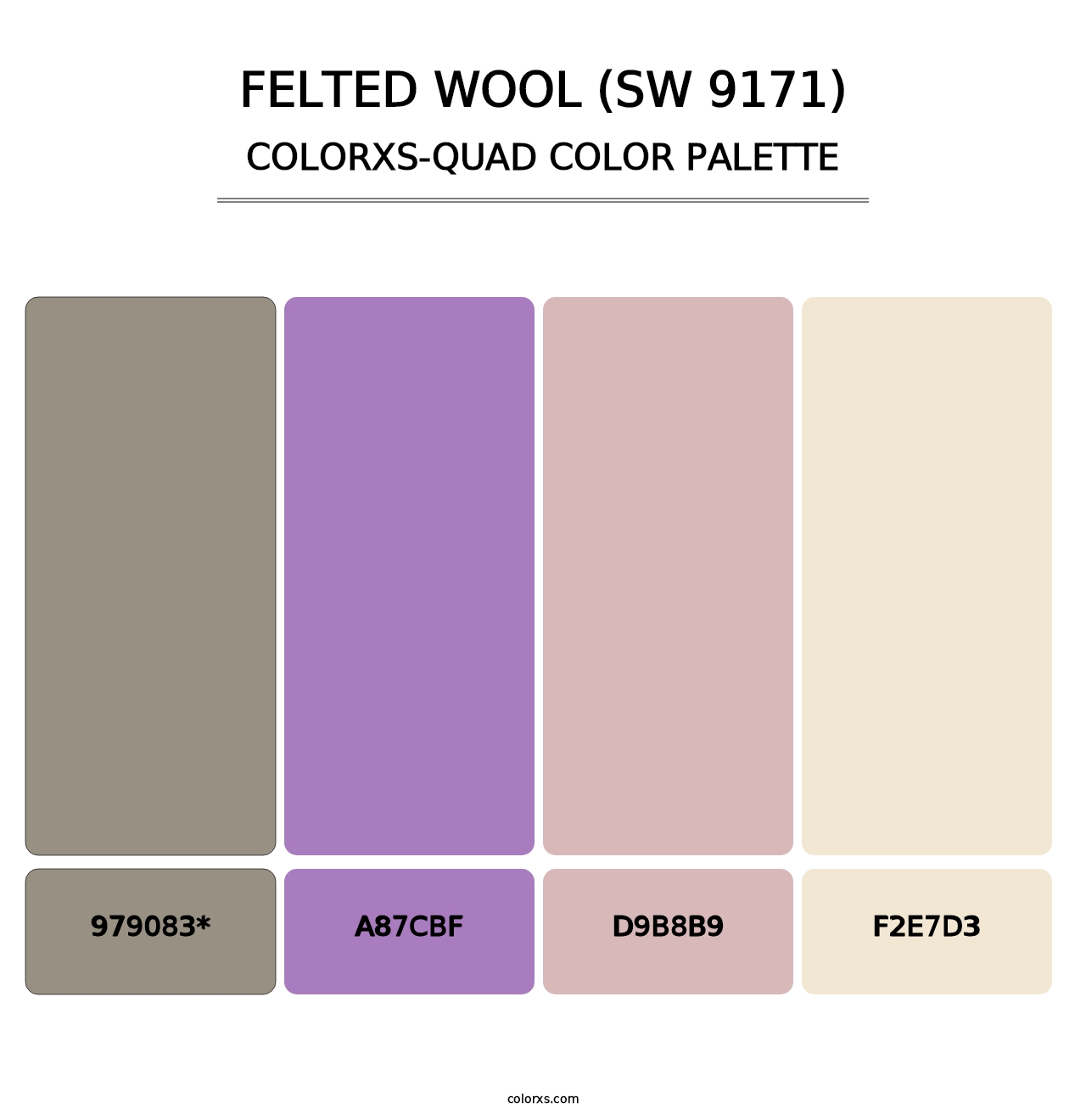 Felted Wool (SW 9171) - Colorxs Quad Palette