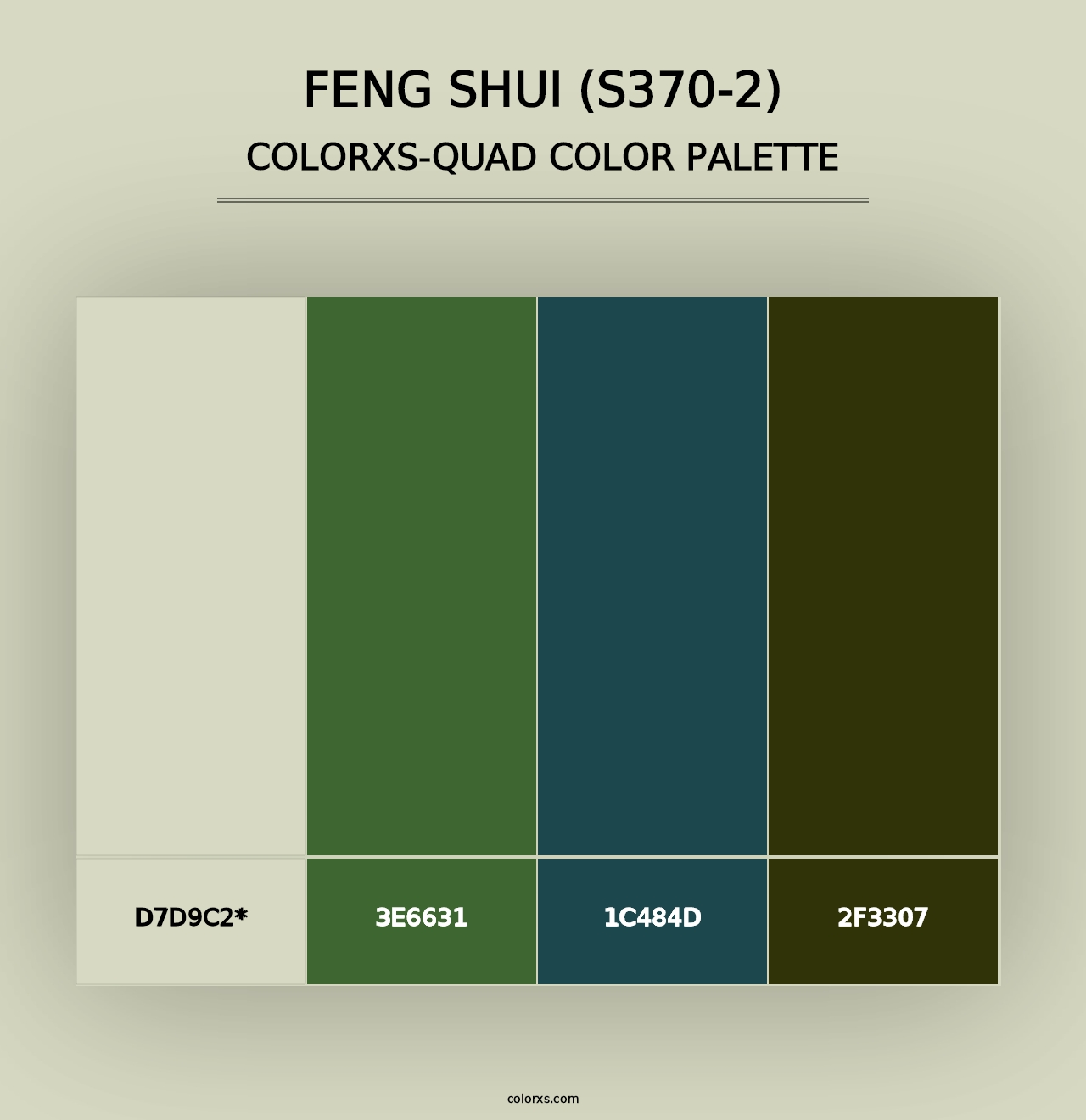 Feng Shui (S370-2) - Colorxs Quad Palette