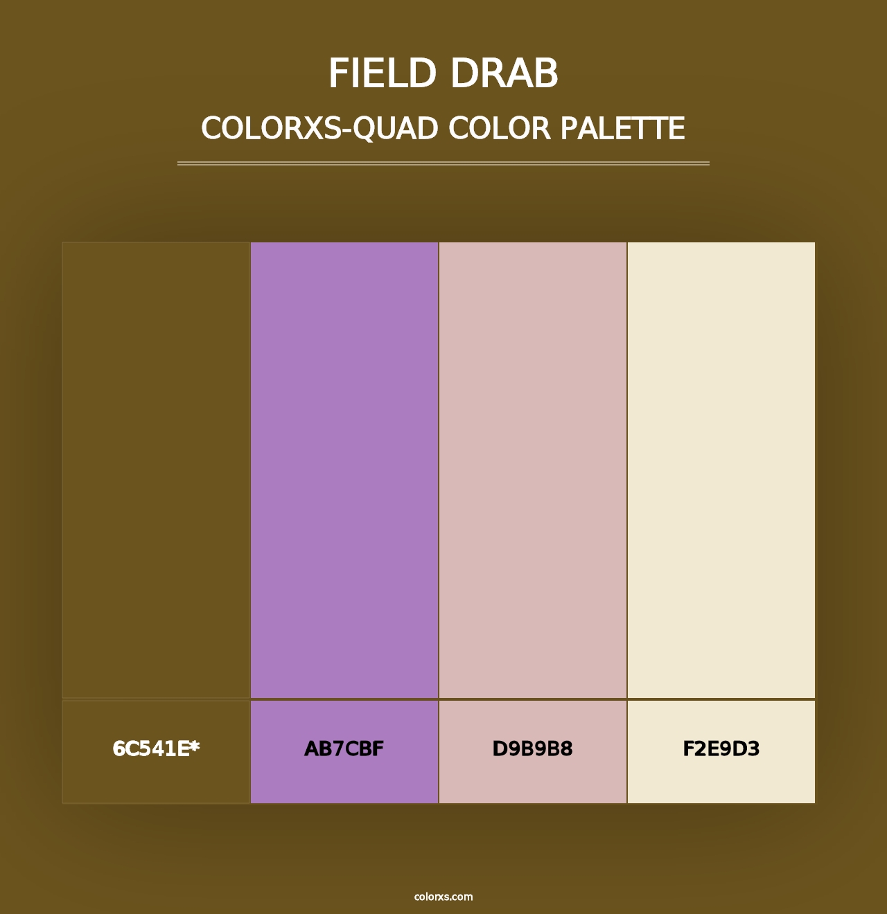 Field Drab - Colorxs Quad Palette